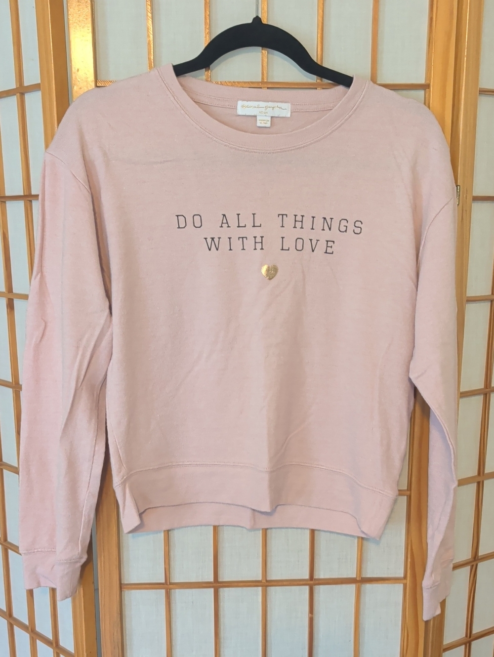 Spiritual Gangster Pink 'Do All Things With Love' Crewneck Sweatshirt